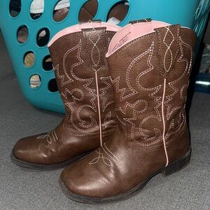Kids Brown Cowboy Boots